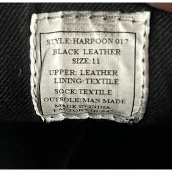 Steve Madden Men's Size 11 Harpoon Derby Oxford Black Shoes Lace-up - Picture 16 of 16